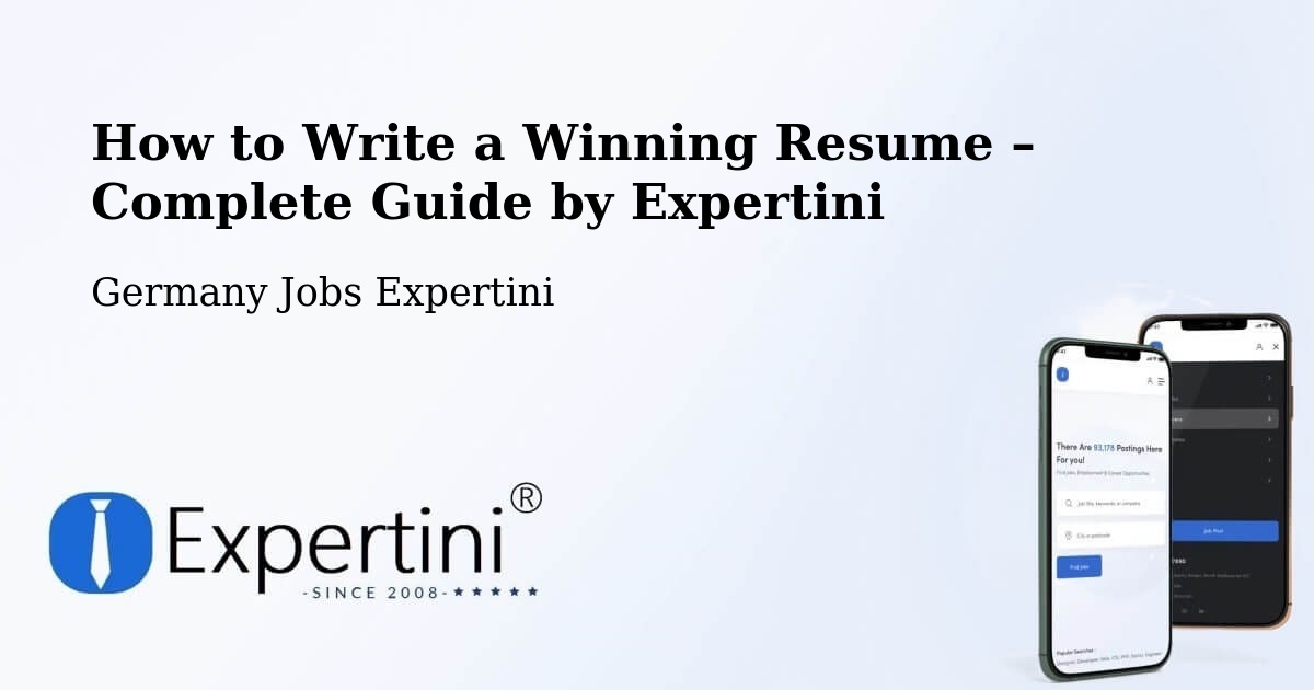 Resume Writing Guide for Job Seekers – Birenbach - Birenbach, Germany Jobs Expertini
